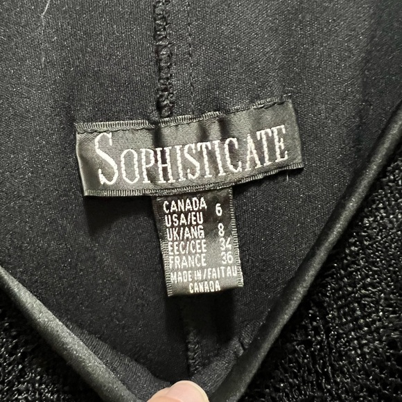 Very nice black vintage lace dress by Sophisticate. - Picture 5 of 5